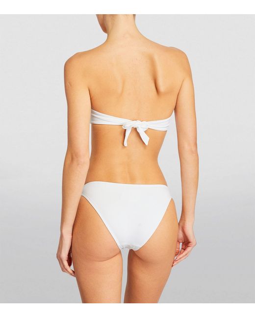 Melissa Odabash White Barcelona Bandeau Bikini Top