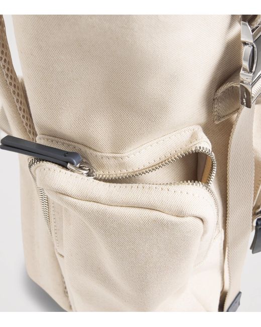 Paul & Shark White Cotton-Blend Canvas Backpack for men