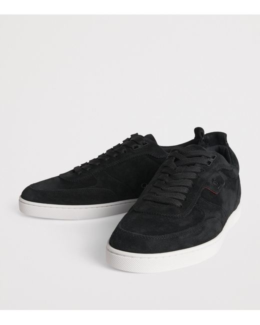 Christian Louboutin Black Tutti Rui Suede Sneakers for men