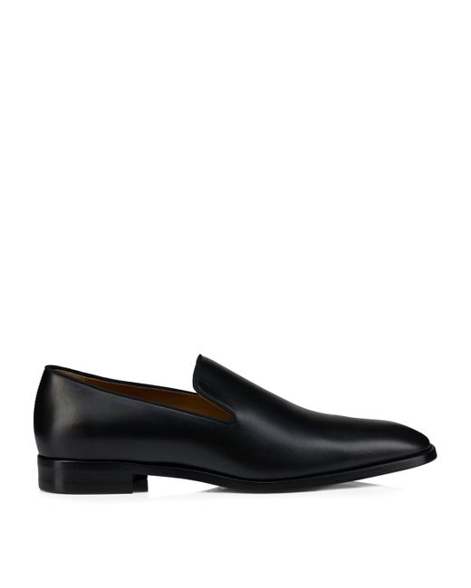 Christian Louboutin Black Danny Flex Calf Leather Loafers for men