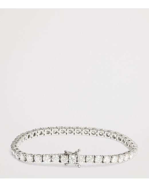 Harrods White And Diamond Tennis Bracelet