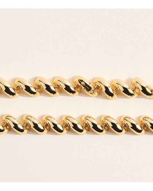 Eddie Borgo Natural Plated Torsade Chain Necklace