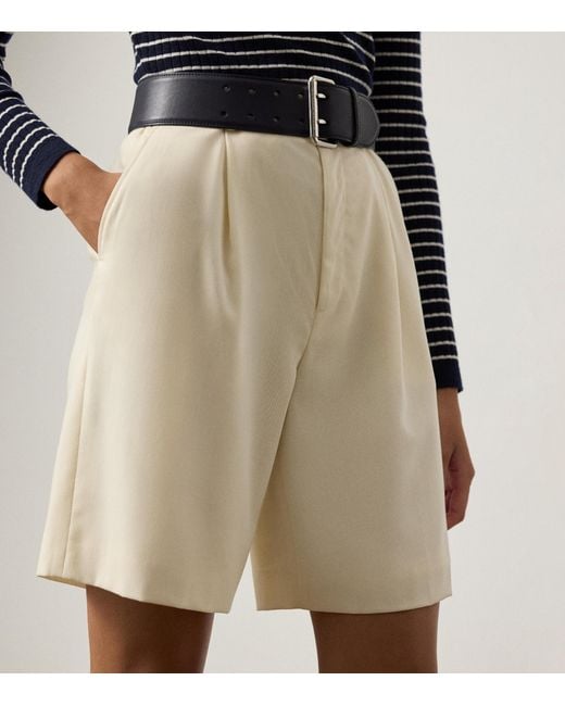 Ralph Lauren Natural Wool Minetta Shorts
