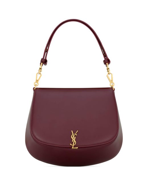Saint Laurent Purple Voltaire Top-Handle Bag