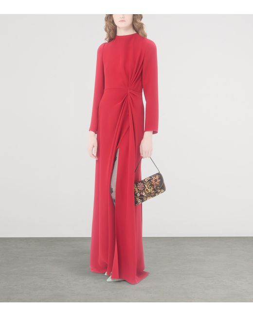 Valentino Red Silk Cady Gown