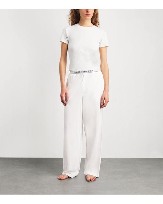 Polo Ralph Lauren White Pyjama Bottoms