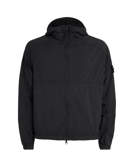 Stone Island Black Nylon Stretch-Tc Jacket for men