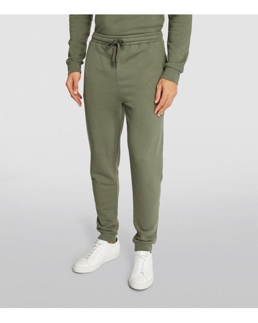 Derek Rose Green Cotton-Blend Quinn Sweatpants for men