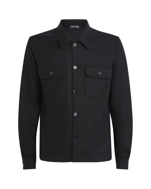 Tom Ford Black Cashmere Shirt for men