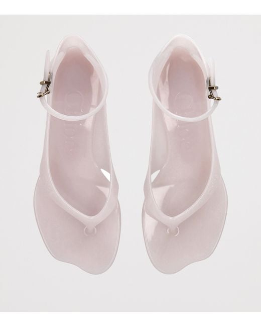 Chloé Pink Jelly Heeled Sandals 25