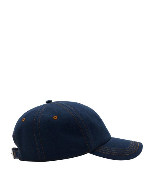 Burberry Blue Denim Baseball Cap for men