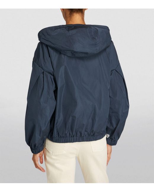 Max Mara Blue Hooded Jacket