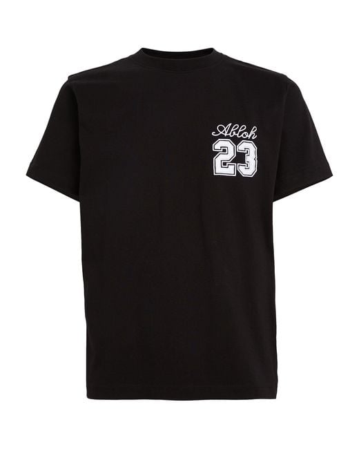 Off-White c/o Virgil Abloh Black 23 Logo T-shirt for men