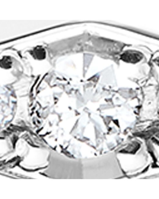 Boucheron Metallic Platinum And Diamond Facette Wedding Band