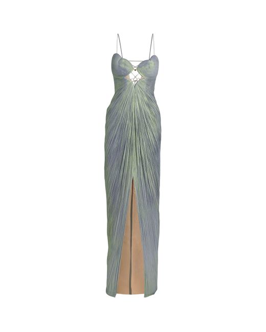 Maria Lucia Hohan Green Silk Elsa Gown