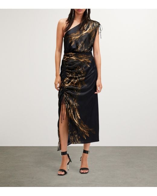 all saints ruched dress All Saints Alexia Luisa Ruched Slipdress