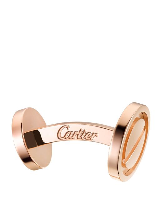 Cartier Pink Rose Gold Love Cufflinks