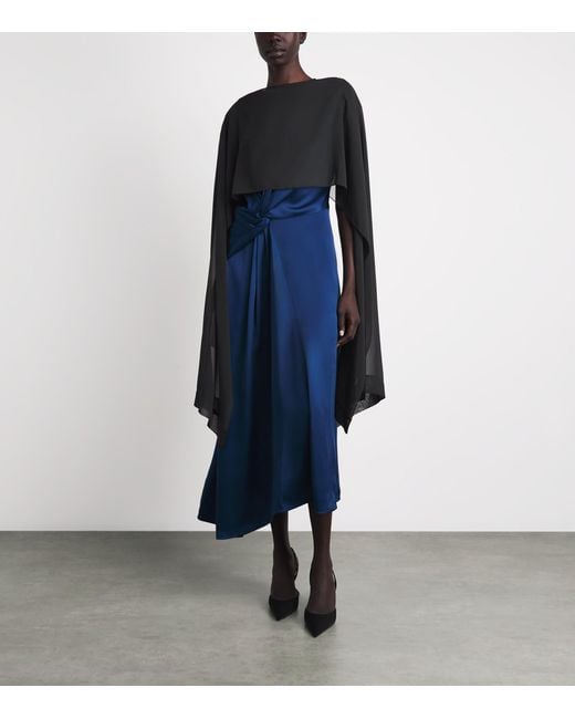 Talbot Runhof Black Organza Shawl