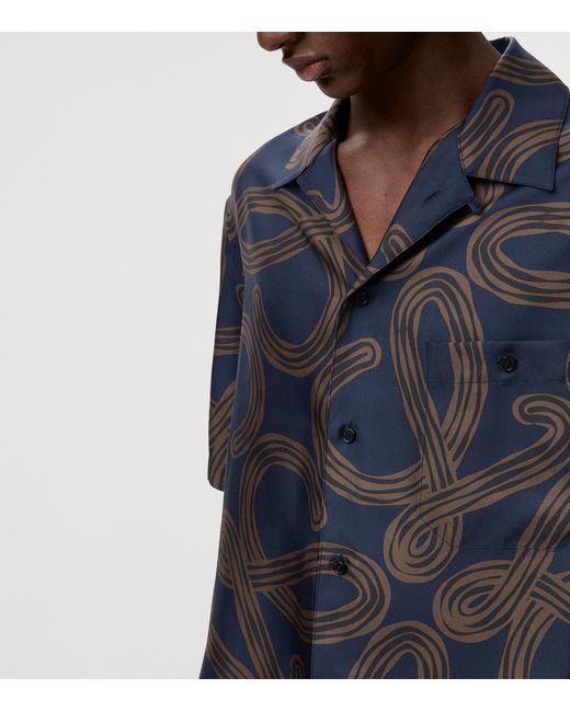 Loewe Blue X Paula's Ibiza Silk Anagram Shirt