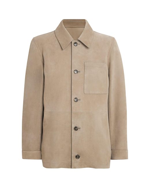 Yves Salomon Natural Suede Overshirt for men