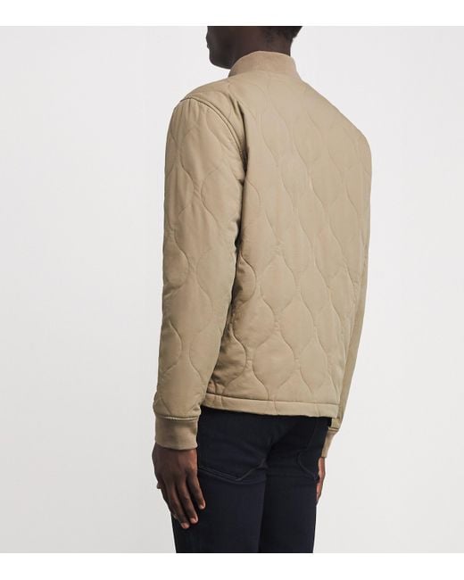 PAIGE Natural Quilted Blix Bomber Jacket for men