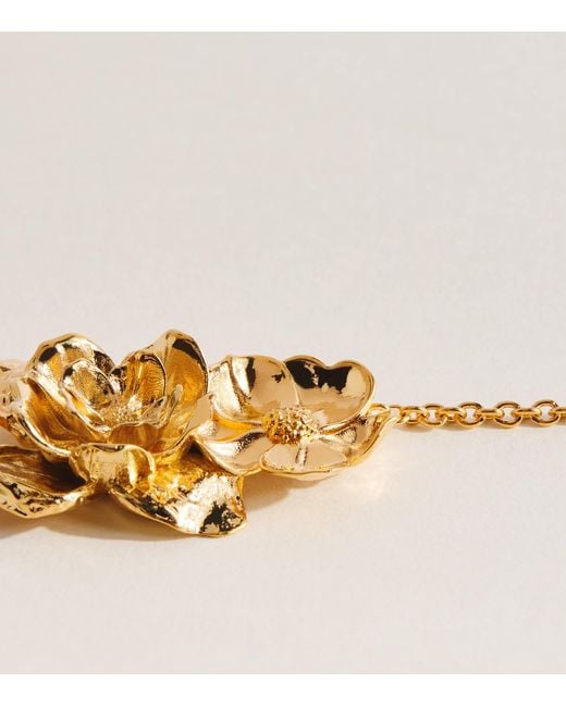 Chloé Metallic Bouquet Choker Necklace