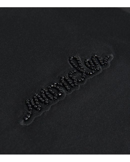 Moncler Black Cotton Logo T-Shirt