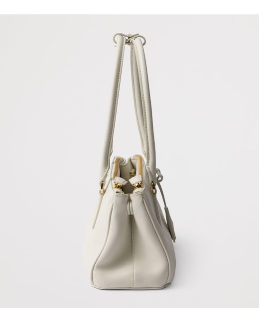 Prada Natural Medium Leather Galleria Top-Handle Bag