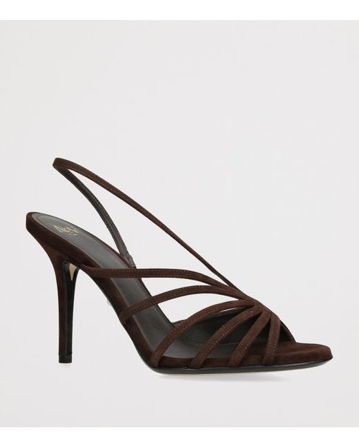 ALEVI Metallic Suede Star Heeled Sandals 95