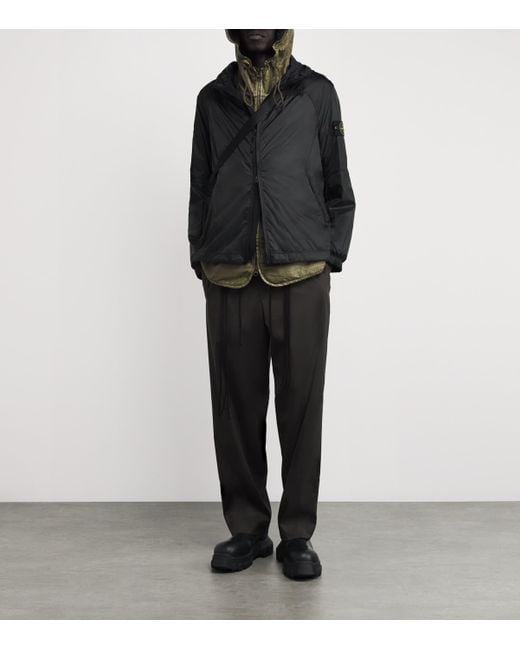 Stone Island Ripstop Reflective-Detail Field Jacket in Black for Men | Lyst