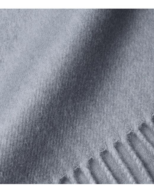 Prada Gray Silk-Cashmere Scarf