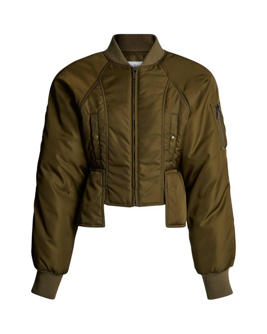 Balmain Green Signature Bomber Jacket