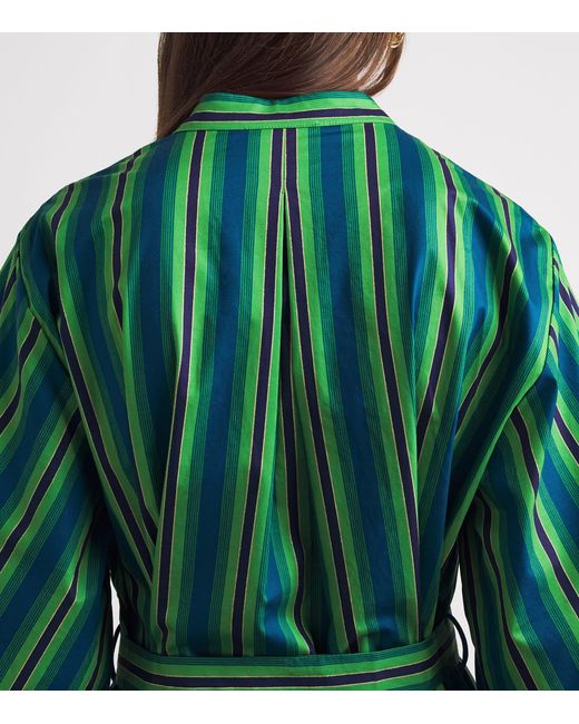 ALÉMAIS Green Organic Cotton Margo Midi Tunic Dress