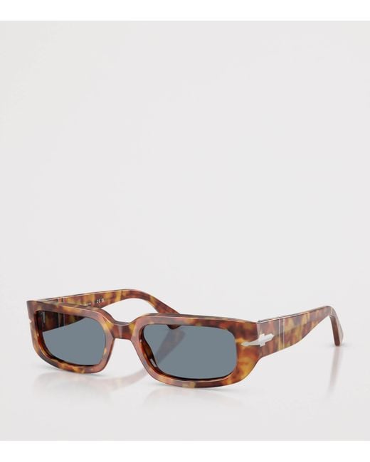 Persol Blue Tortoiseshell Mel Pillow Sunglasses
