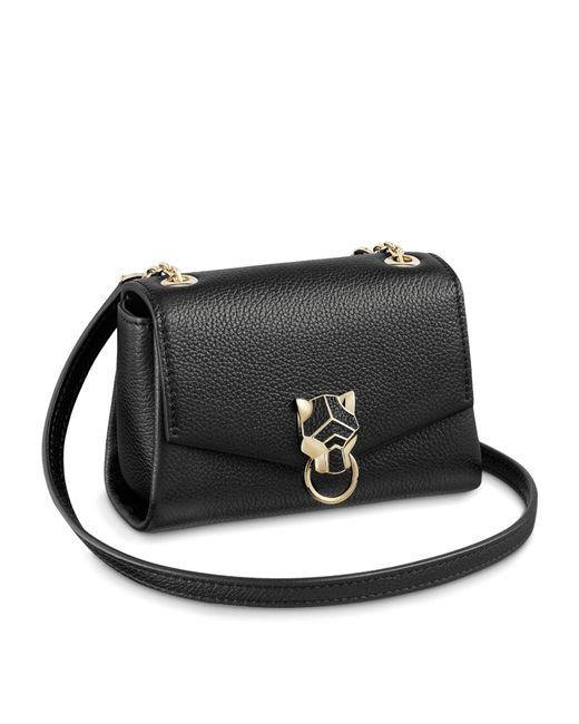 Cartier Black Panthère Micro-chain Shoulder Bag