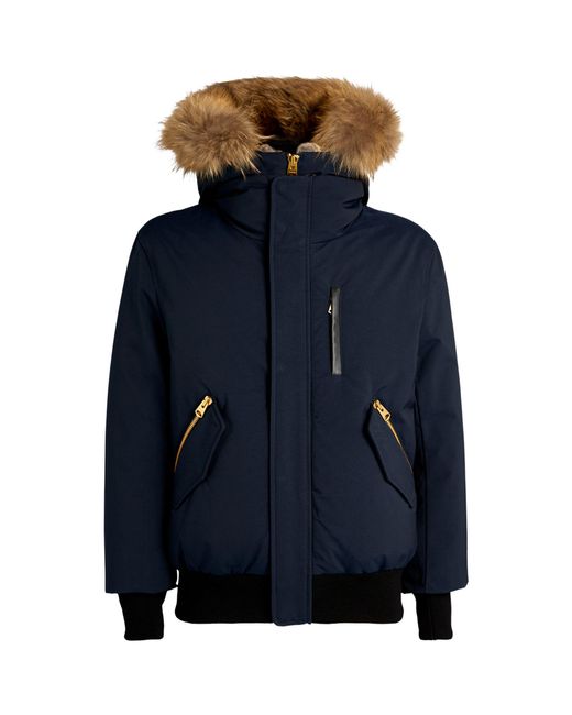 mackage leather bomber