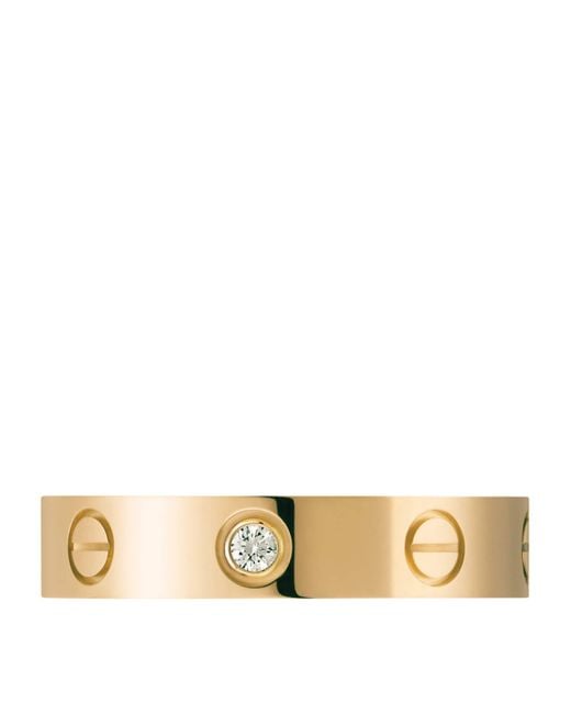 Cartier Metallic And Diamond Love Wedding Band