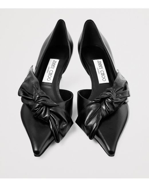 Jimmy Choo Black Issy 50 Leather Pumps