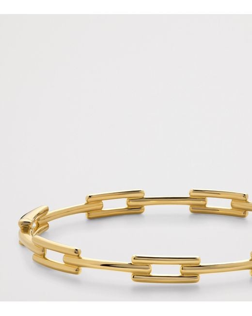 Monica Vinader Metallic Vermeil Signature Link Slim Bangle