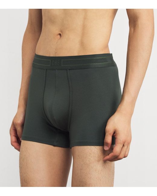 Che Studios Green Logo-Waist Trunks for men