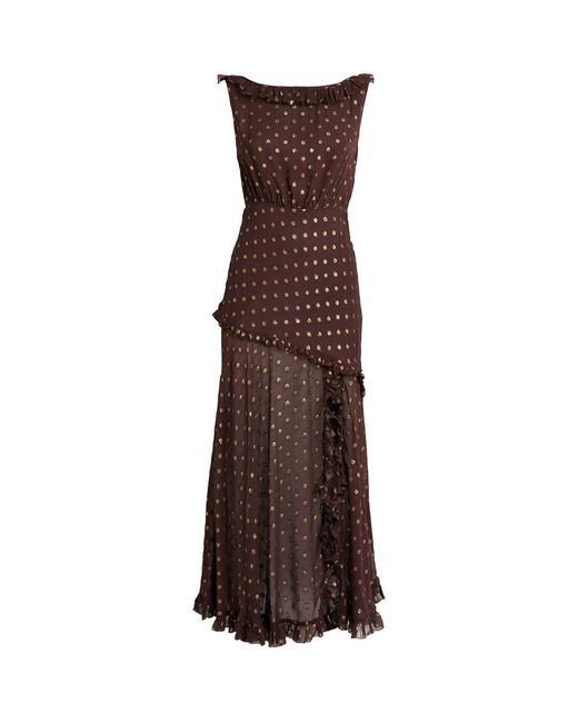 rixo brown dress Aubrie Cotton Midi Dress in Brown main image 0