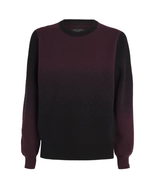 Rag & Bone Blue Wool-Cashmere Downing Sweater for men