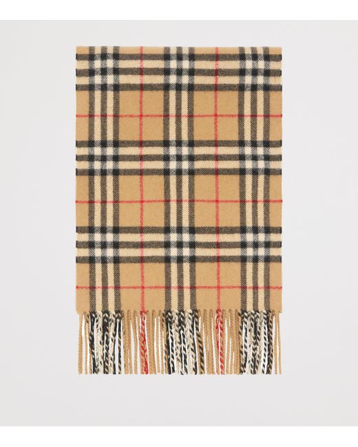 Burberry Metallic Cashmere-Blend Sparkle Check Scarf