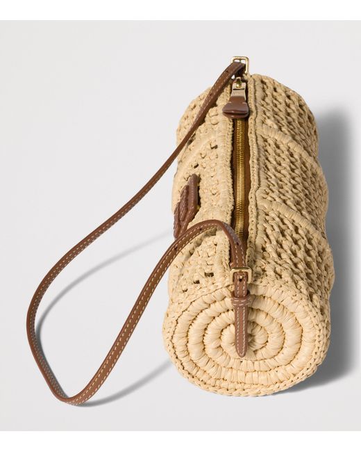Miu Miu Metallic Crochet Mesh Pouch