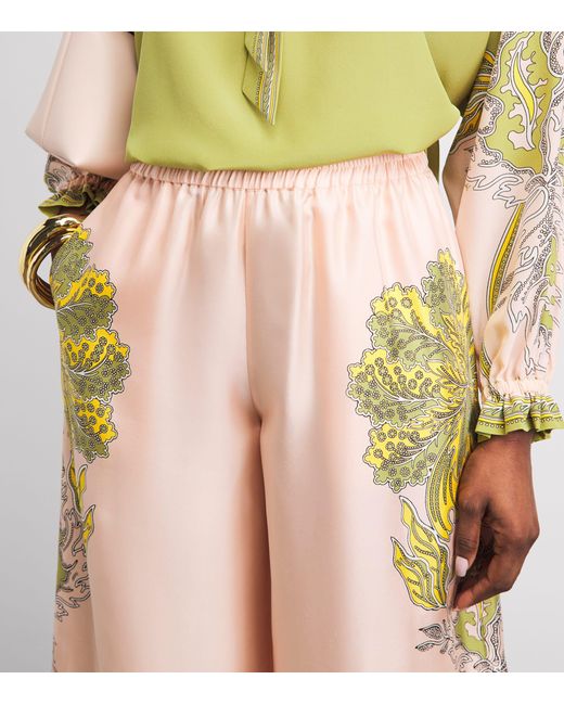 LaDoubleJ Pink Silk Palazzo Trousers