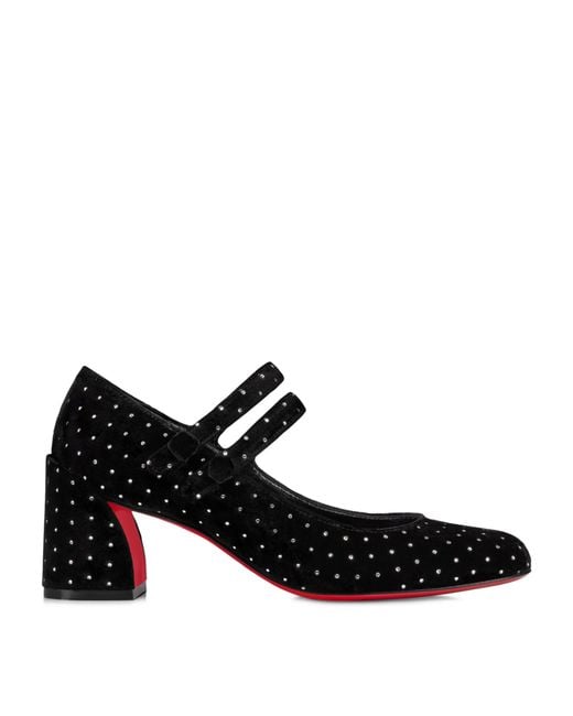 シューズ・サンダルその他 Christian Louboutin Mary Jane Janispikes black Janispikes - 55 mm Mary Janes - Patent leather - Black
