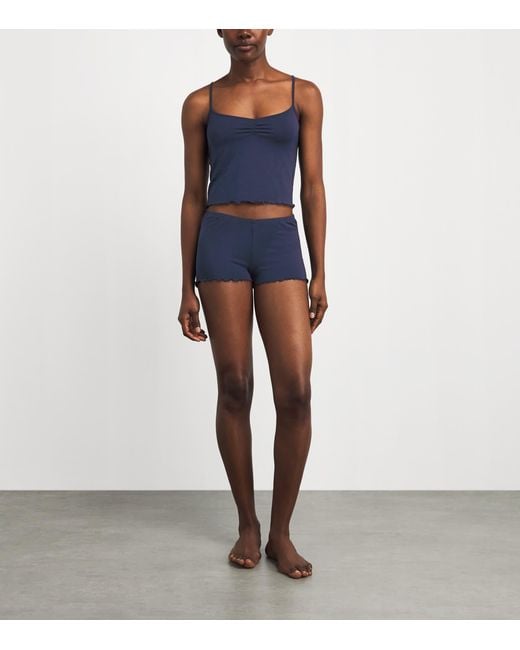 Skims Blue Sleep Cami Short Pyjama Set