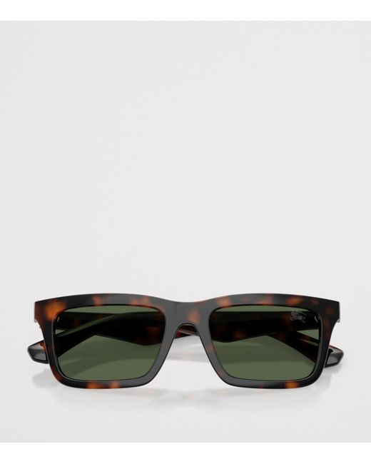 Burberry Green Injected Be4475U Rectangle Sunglasses for men