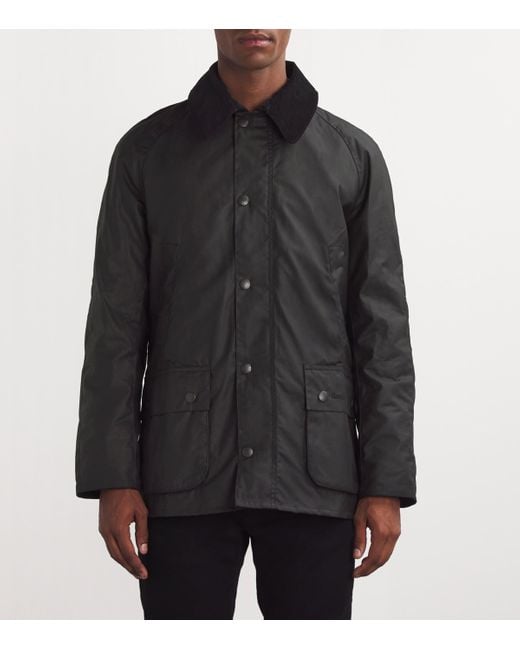 Barbour Black Waxed Ashby Jacket for men