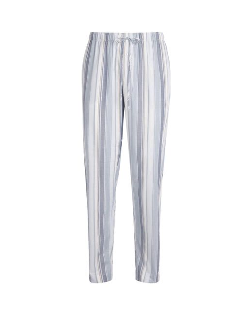 Hanro Blue Cotton Night & Day Sweatpants for men